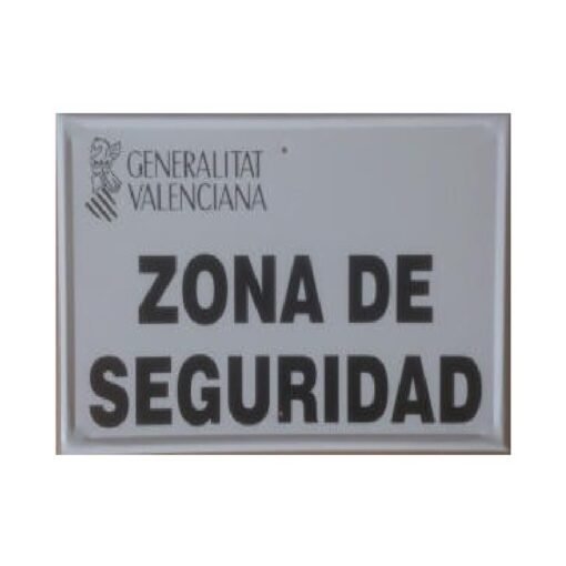 Tablilla de Primer Orden Zona de Seguridad c valenciana 1